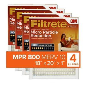 Filtrete 18x20x1 Air Filter, 800 MPR, 4 Filters NEW